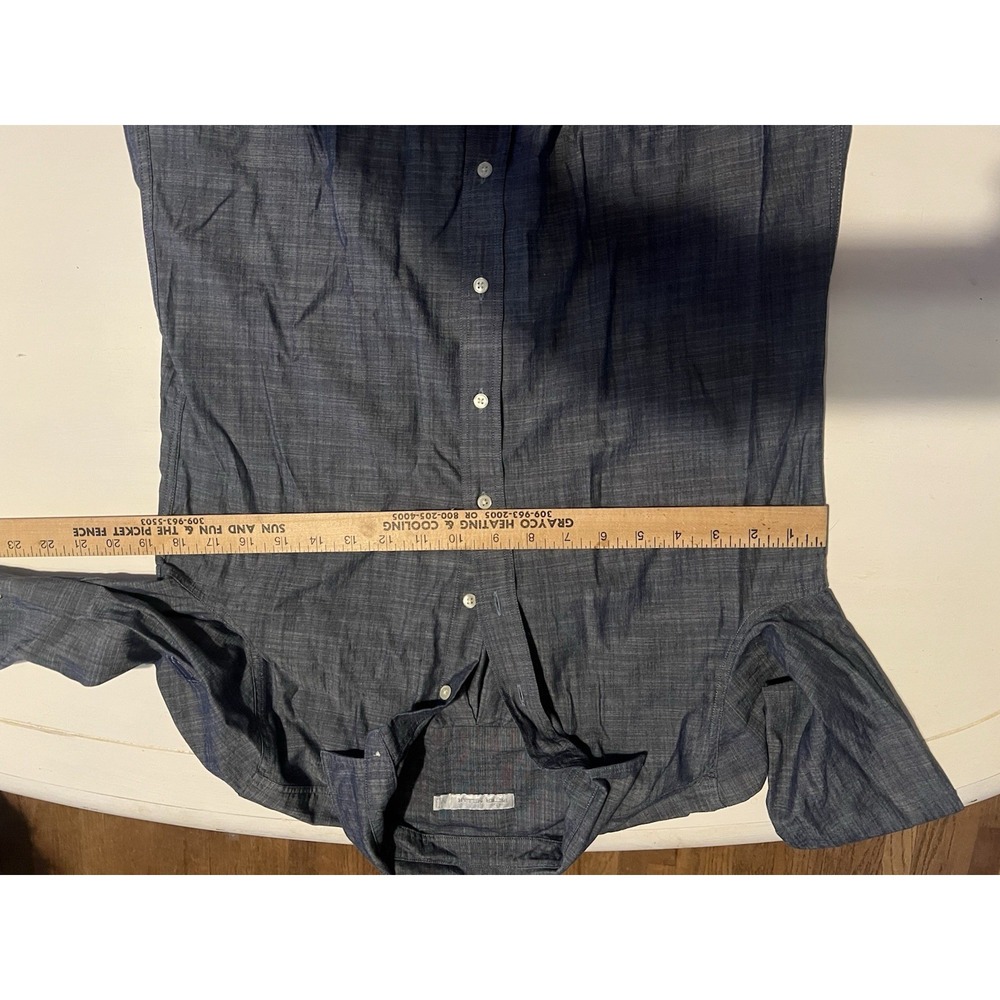 Peter Millar Women's Chambray Tunic Hi-Low Hem Button Up Shirt Sz S Jimmy John? - Picture 9 of 12